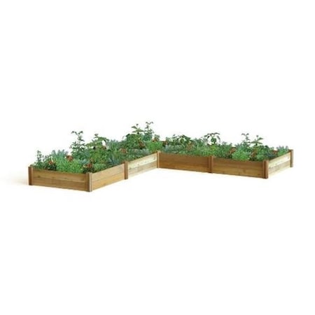 Gronomics Gronomics MRGB L12-12 L Shaped Modular Raised Garden Bed 142 x 142 x 13 in. MRGB L12-12